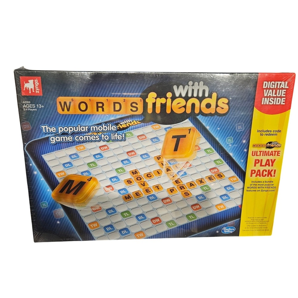 Words‎ With Friends Ultimate Play Pack Board Game Zynga Hasbro Ages 13+